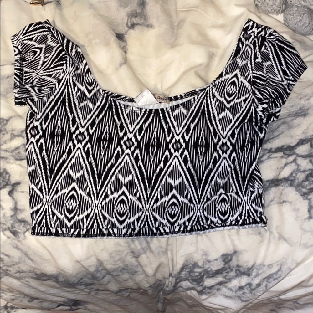 Tribal Printed Crop Top